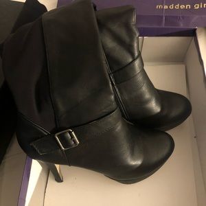 Madden Girl over the knee boots 4 1/2 inch heel